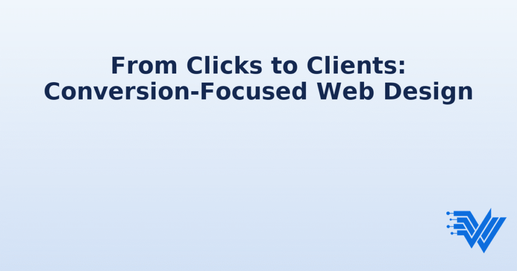 Conversion‑focused web design feature image with analytics motif and Wallasey WebWorks logo
