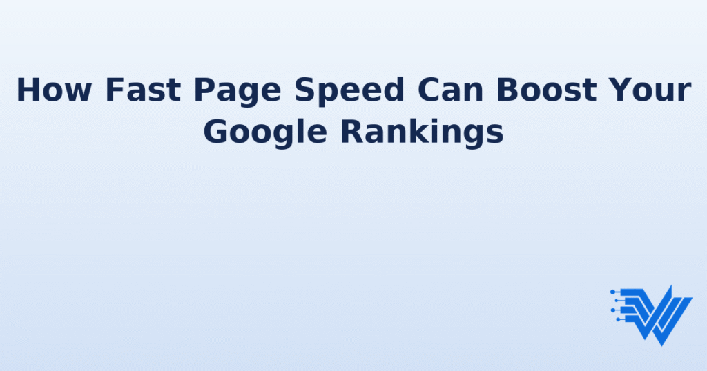 Page speed and Google rankings feature image with performance meter and Wallasey WebWorks logo