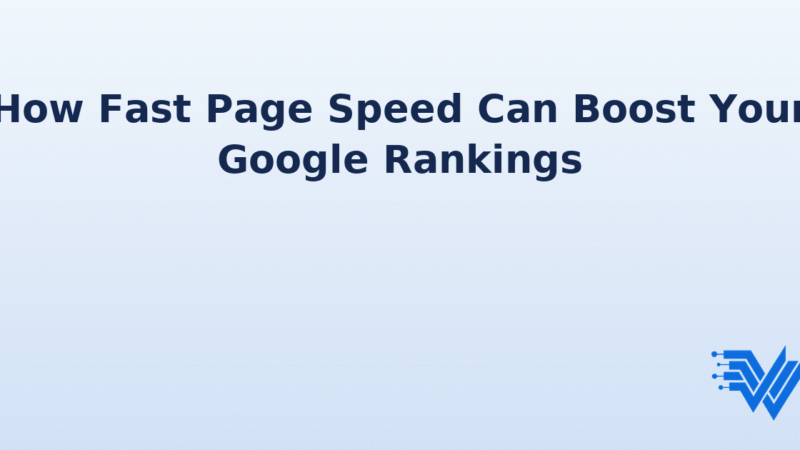Page speed and Google rankings feature image with performance meter and Wallasey WebWorks logo